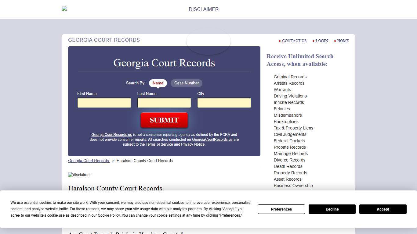 Haralson County Court Records | GeorgiaCourtRecords.us